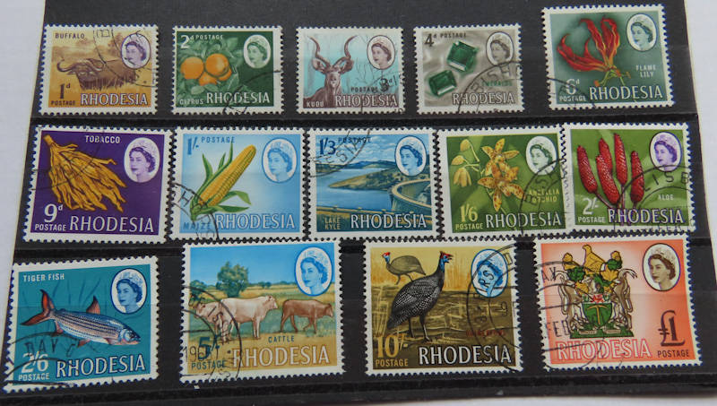 Rhodesia - 1966 Harrison Definitive Set Used
