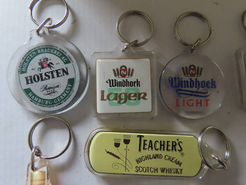 Liquor Key Rings - 10 Different