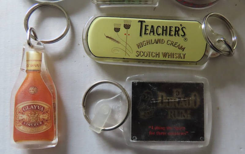 Liquor Key Rings - 10 Different