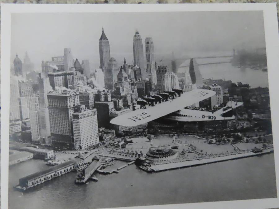 Flight - Early Photograph of Vintage Aircraft in Flight  # 2
