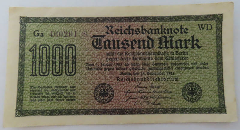 Germany - 1000 Mark 15 September 1922 - UNC