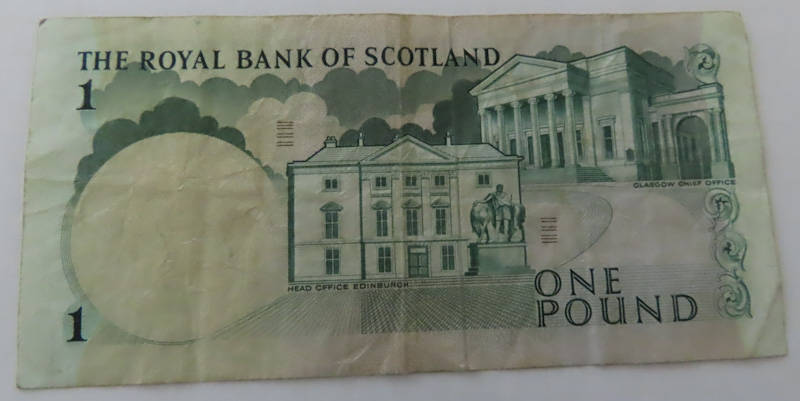 Great Britain - Scotland - Royal Bank of Scotland £1 - 1.9.1967