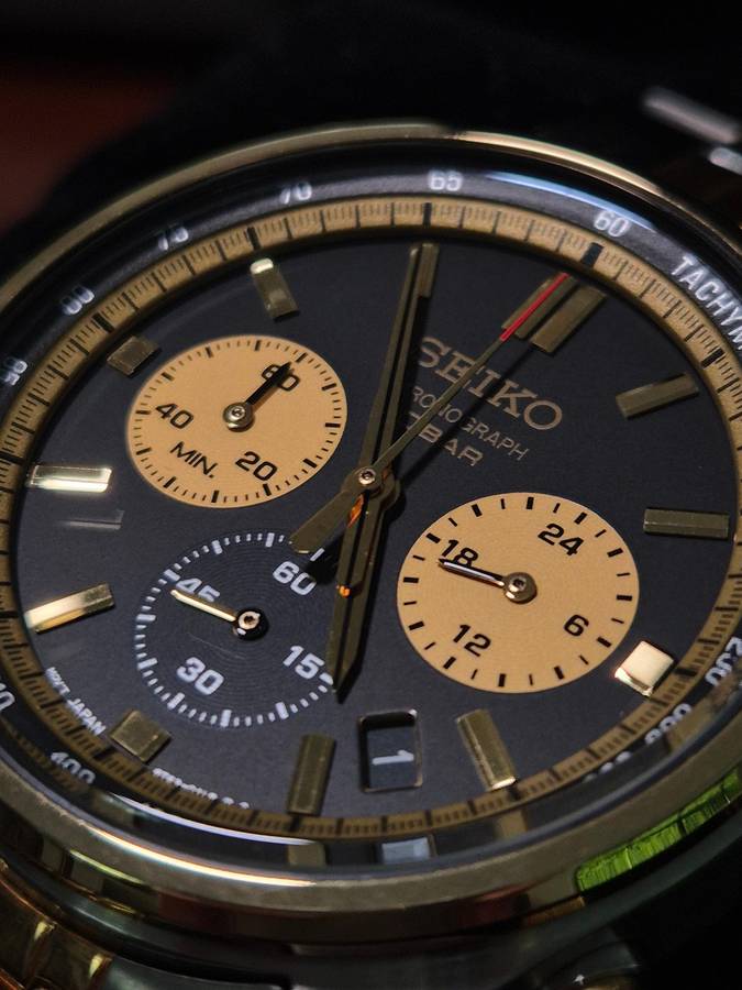Seiko chronograph Two-tone - UNWORN