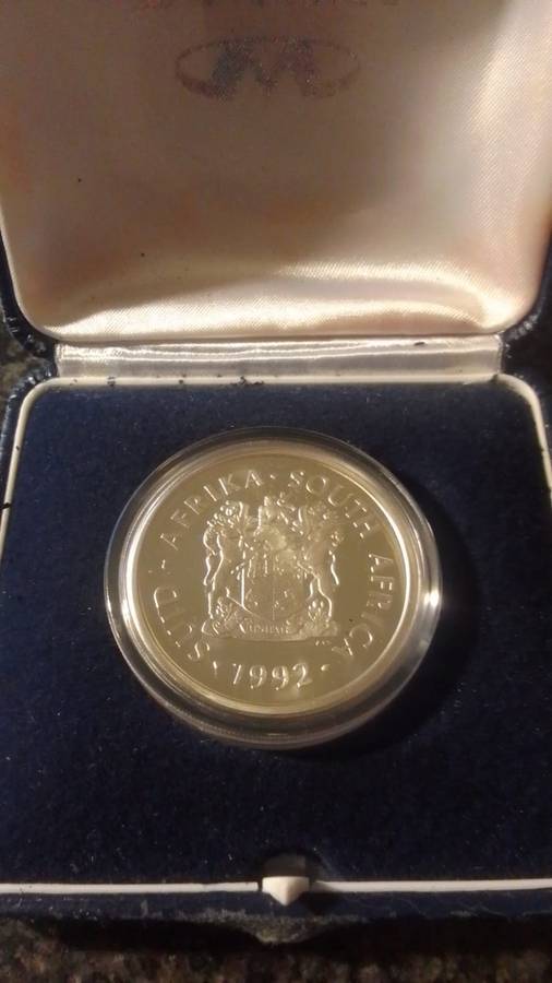 1992 South Africa R2 Silver Proof Coin - Technology