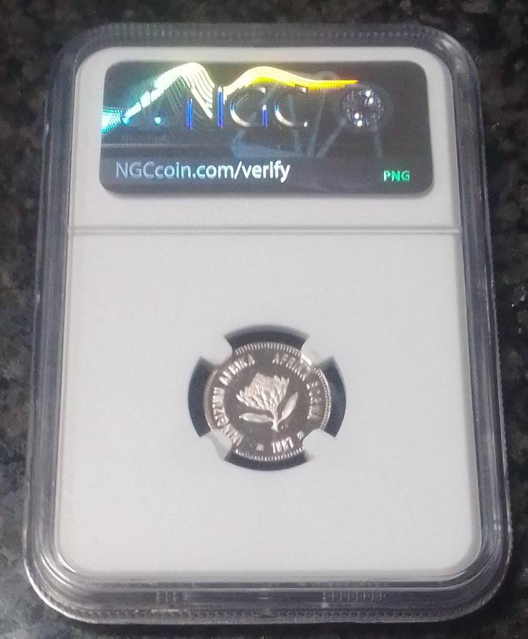 **A MUST-SEE COIN** - PF69 Ultra Cameo - 1997 South Africa 2½ Cent Knysna Seahorse Silver Coin.