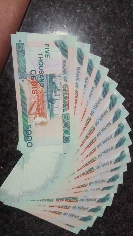 20x 2006 Ghana 5000 Cedis - Consecutive Serial Number Banknotes