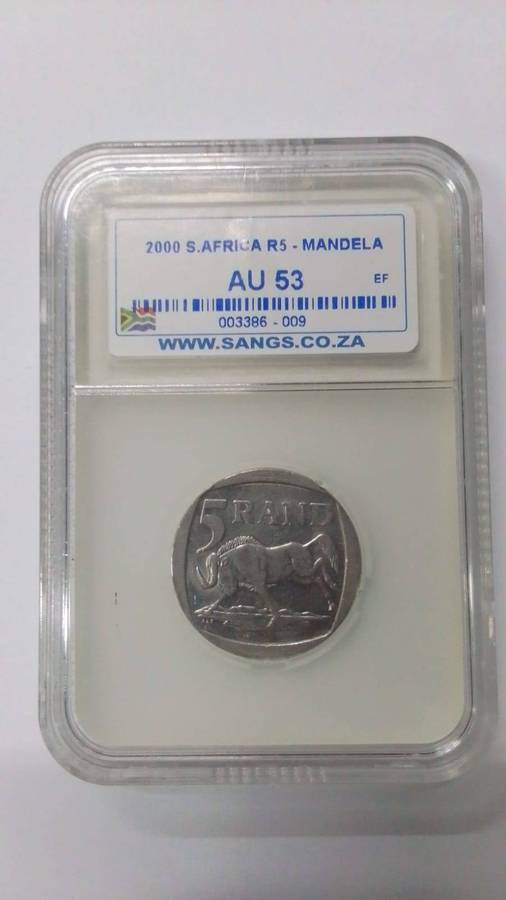 2000 AU53 Graded Mandela R5 Coin