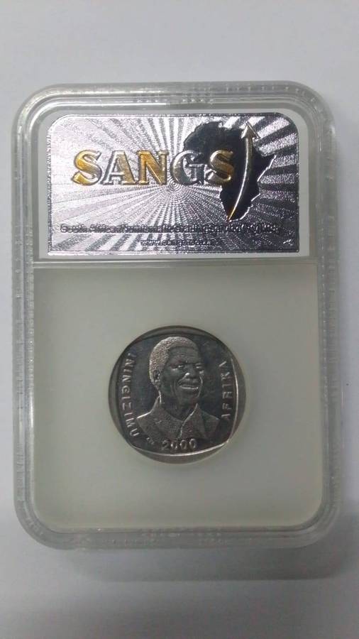 2000 AU53 Graded Mandela R5 Coin