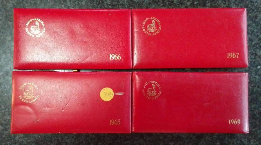 4 x Empty Short Red Coin Boxes