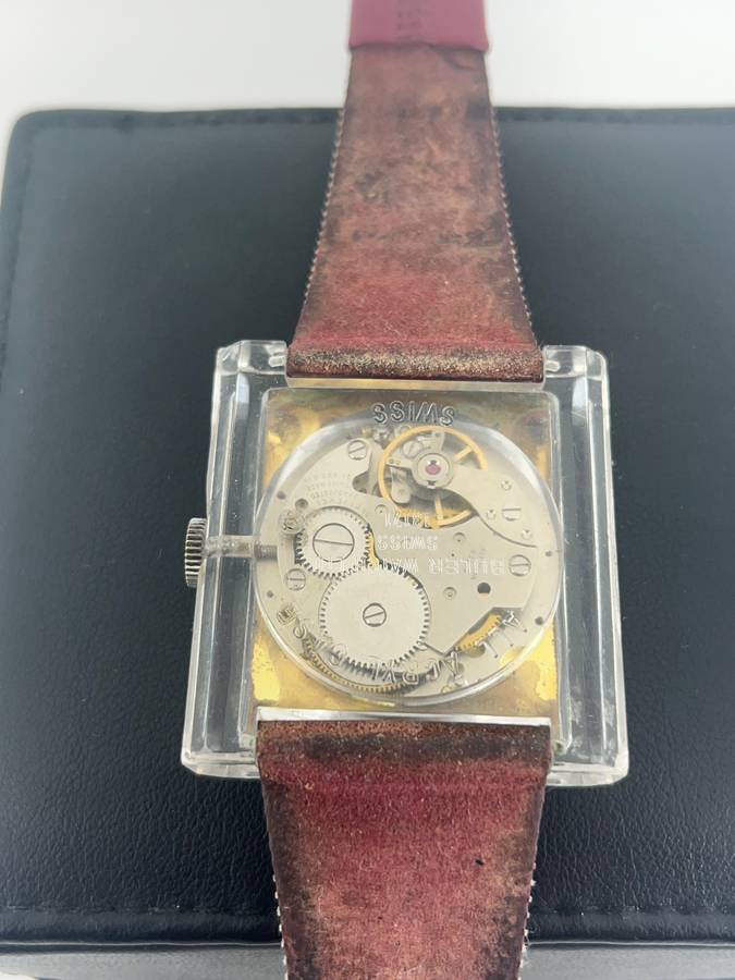 Rare Vintage Buler Acrylic cased watch