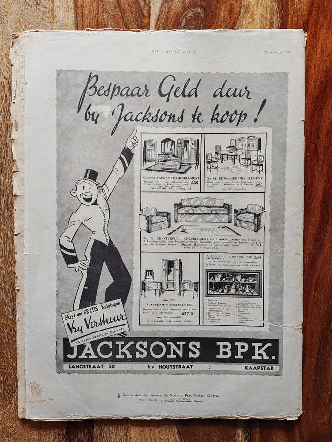 Huisgenoot  18 February 1938  Vintage South African Magazine