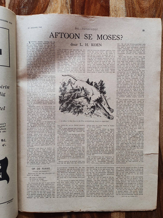 Huisgenoot  23 January 1942  Vintage South African Magazine