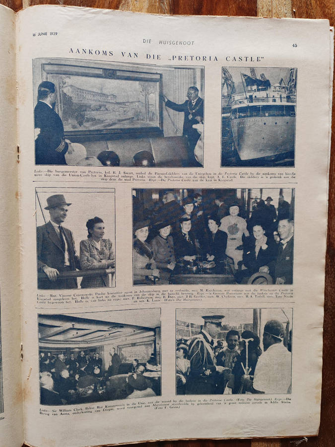 Huisgenoot  16 June 1939  Vintage South African Magazine