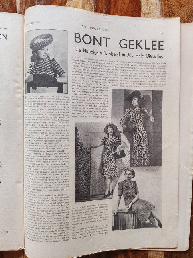 Huisgenoot  23 January 1942  Vintage South African Magazine