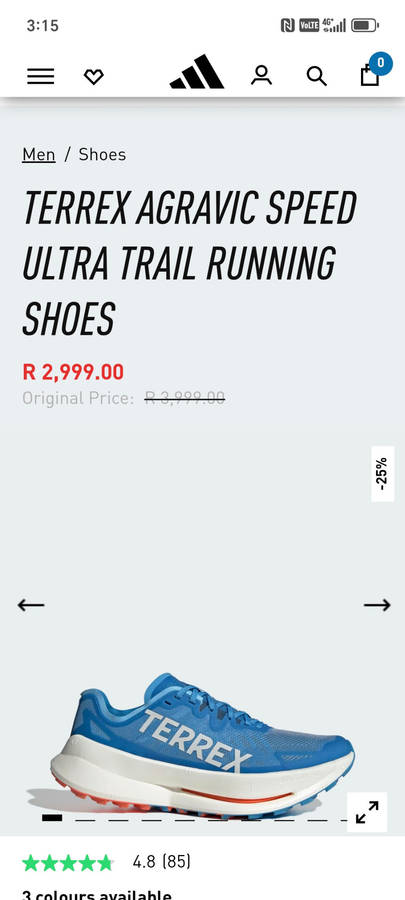 Adidas Terrex Agravic Ultra Trail Running Shoes  UK Size 10