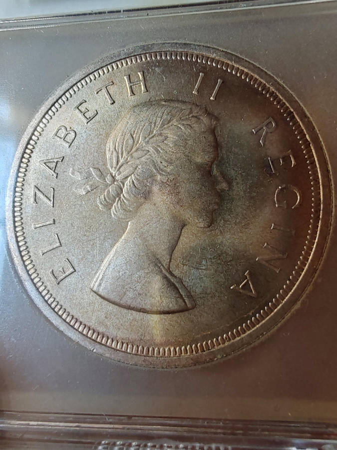 1959 South Africa 5 Shillings  SANGS MS61