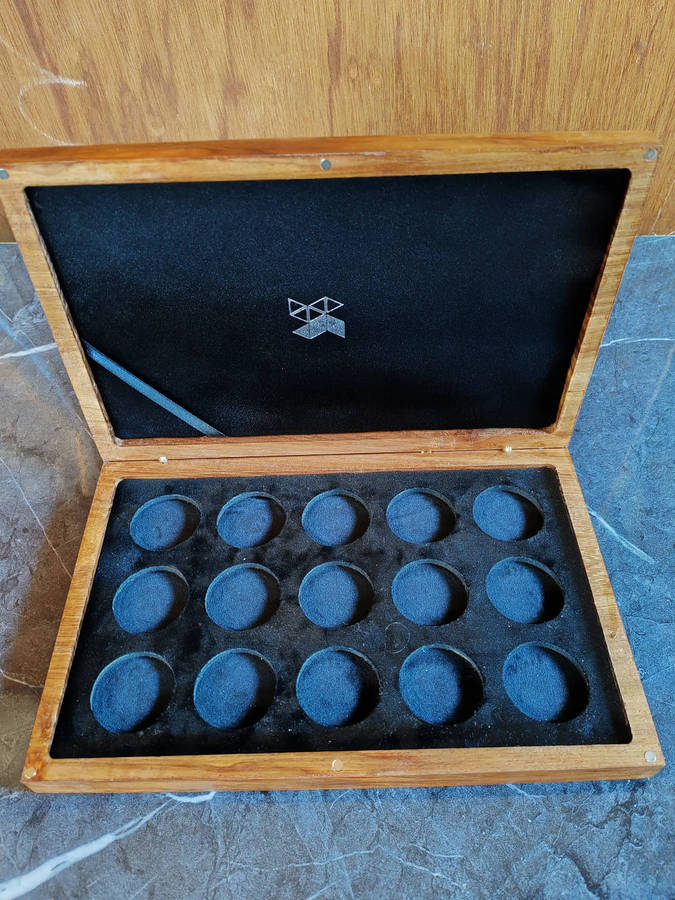 South Africa 5 Shillings  Wooden Display Case (Holds 15 Coins)