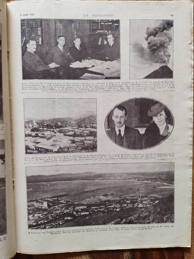Huisgenoot  9 June 1939  Vintage South African Magazine