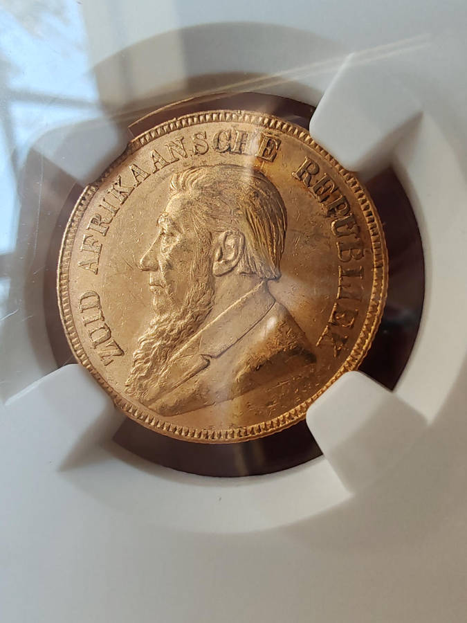 1898 Zuid-Afrikaansche Republiek (ZAR) Gold 1 Pond  NGC MS62