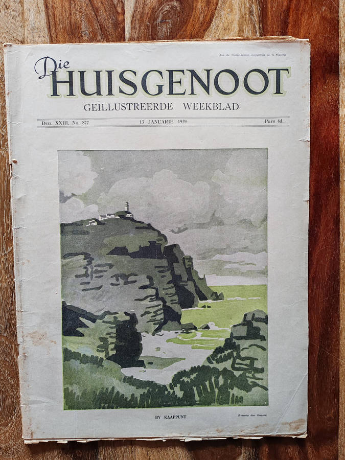 Huisgenoot  13 January 1939  Vintage South African Magazine
