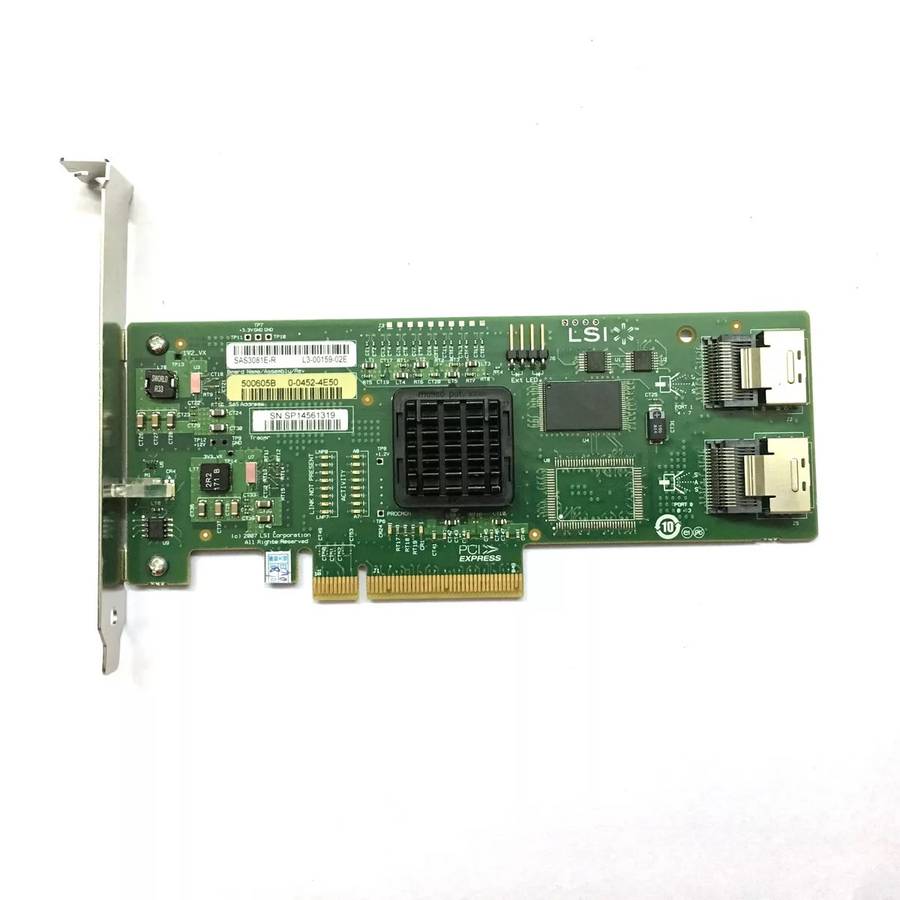 LSI SAS3081E-R 8-Port Internal SATA/SAS 3Gb/s RAID Controller Card (L3-00159-02C)