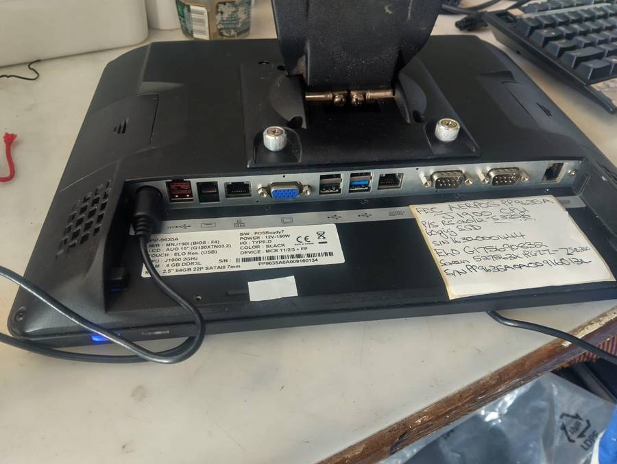 FEC All in One Touch POS System 15" PP9635 Intel® Celeron J1900 1.99Ghz, 4GB RAM, 60GB SSD