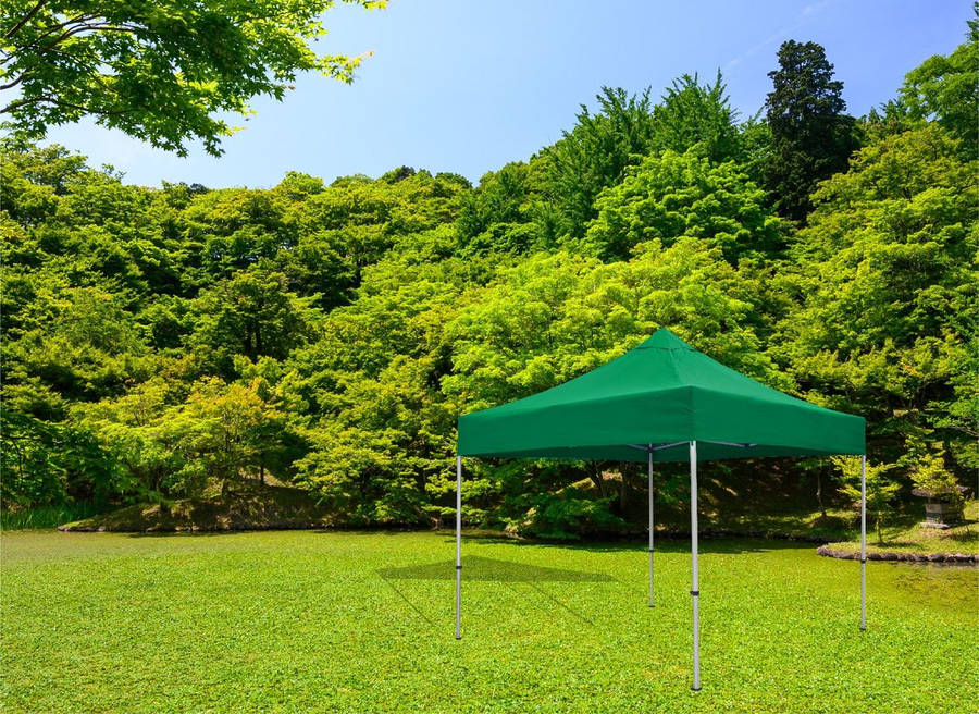 3mx3m Waterproof Tent Shade Pop Up Garden Tent Gazebo Canopy Outdoor - Green
