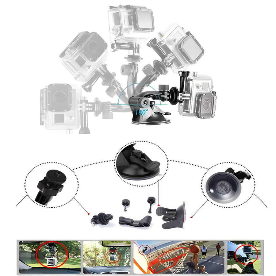 Universal Outdoor Sports 9 in 1 Camera Accessories Set