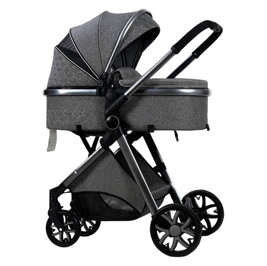 Luxury Dark Grey Baby Stroller Pram