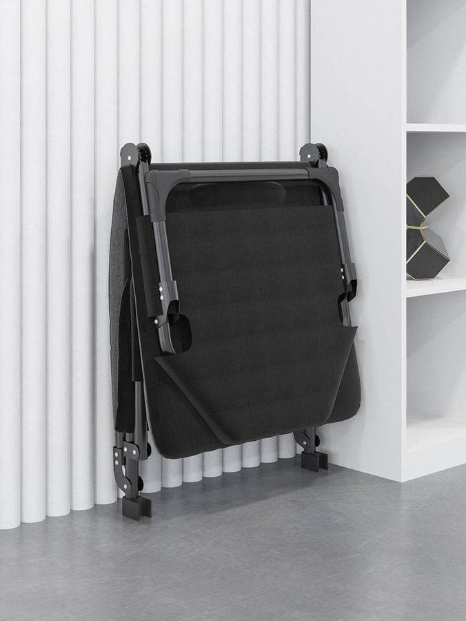 FB-002, Folding Camp Bed - Pretty Grey