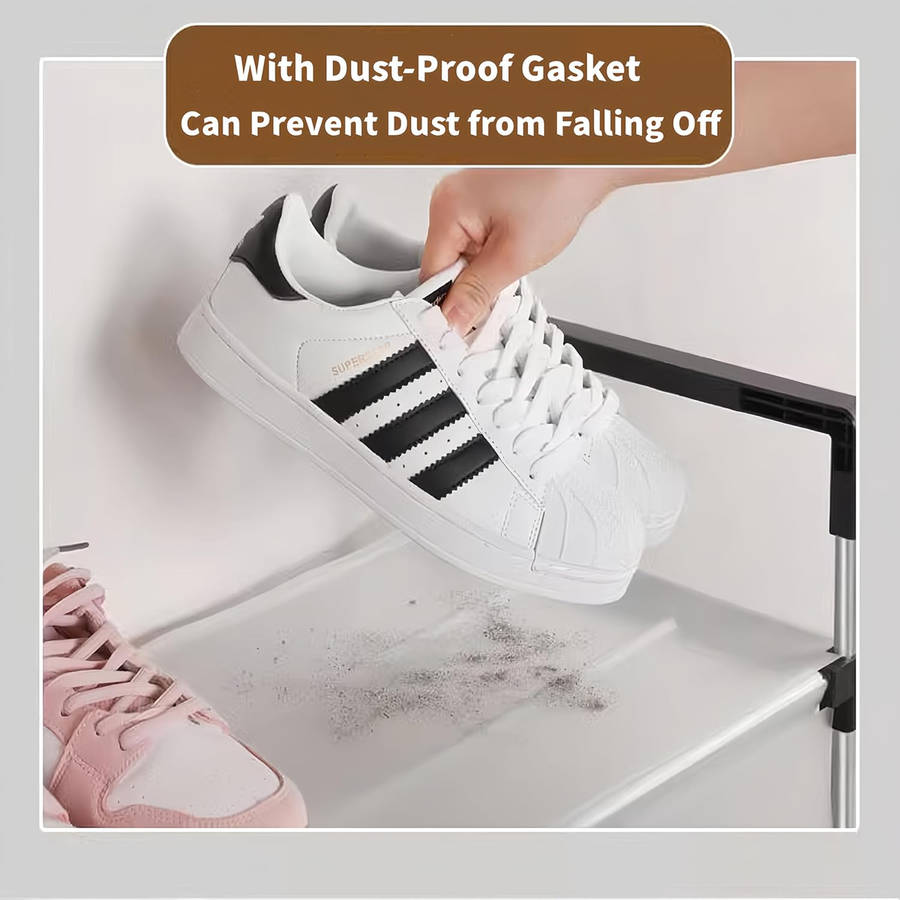 High-Quality 5-Layer Large-Capacity Dust-Proof Shoe Rack