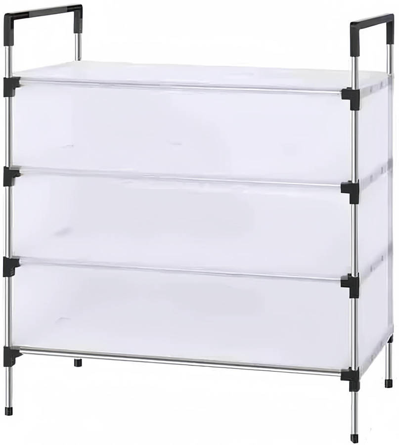 High-quality dust-proof shoe rack with 3 layers and large capacity