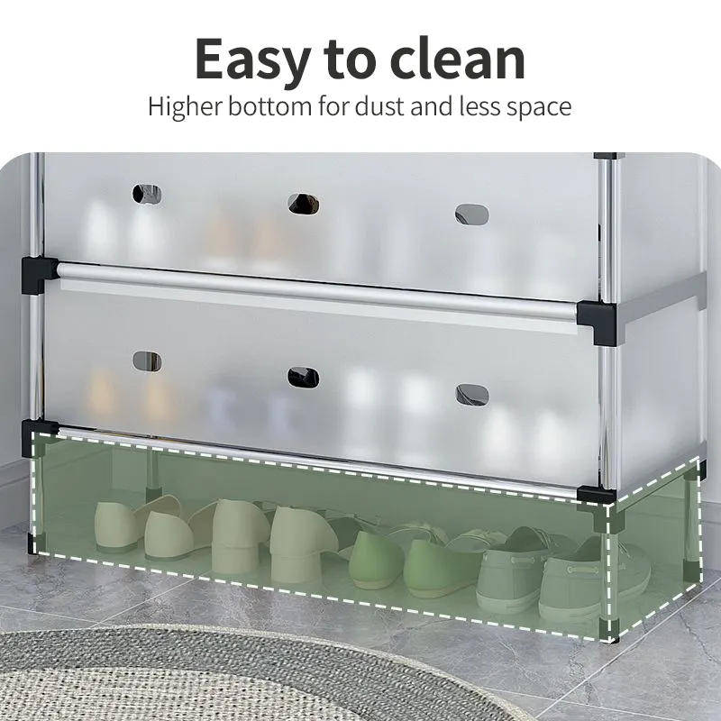 High-quality dust-proof shoe rack with 3 layers and large capacity