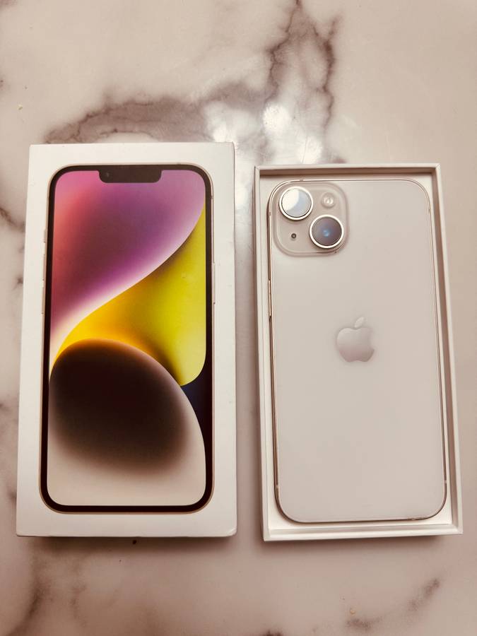 iPhone 14 White 128Gb Original - Free Shipping