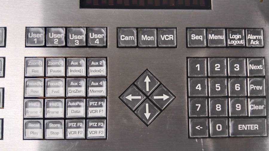 Vintage Casino Video Control Keyboard