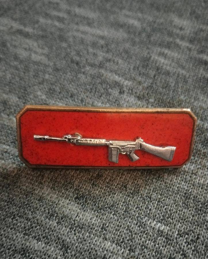 SADF Marksman 2nd Class (Silver) Proficiency badge. Skiet balkie.