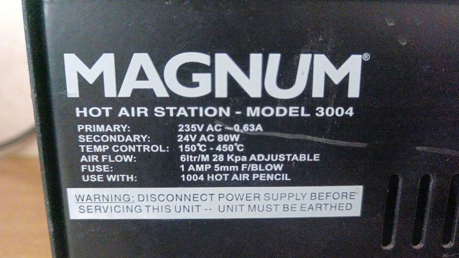 Magnum 3004 Hot Air Station