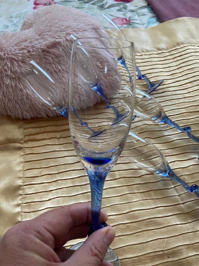 Champagne Glasses, Lot 10 Of 13