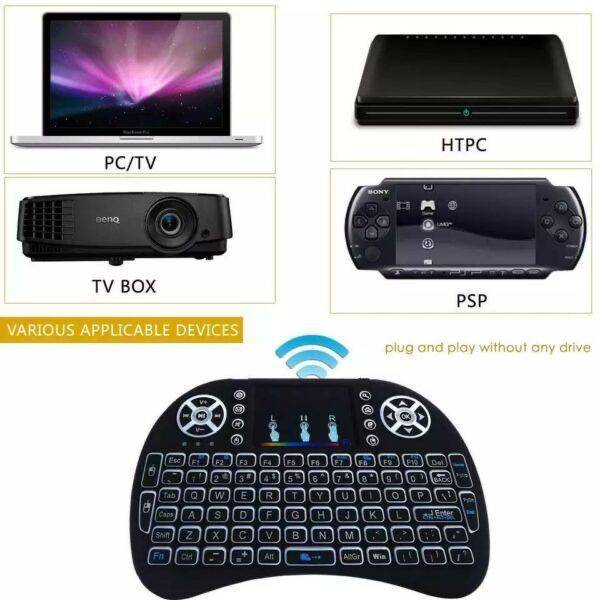 RGB Rechargeable Wireless 2.4ghz Mini LED Backlit Keyboard, Lot 4 Of 11