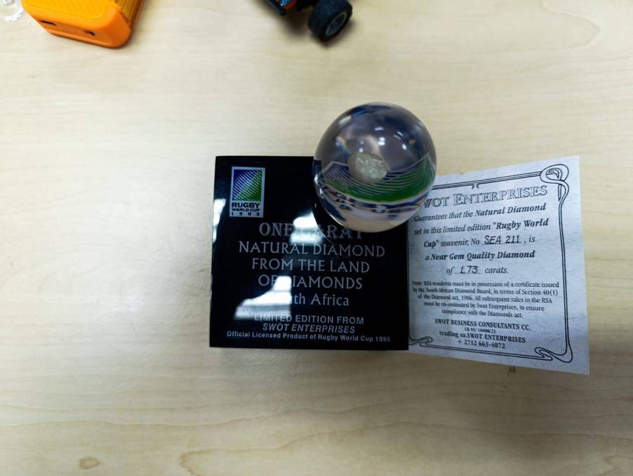 1995 Rugby World Cup Diamond Souvenir Limited Edition