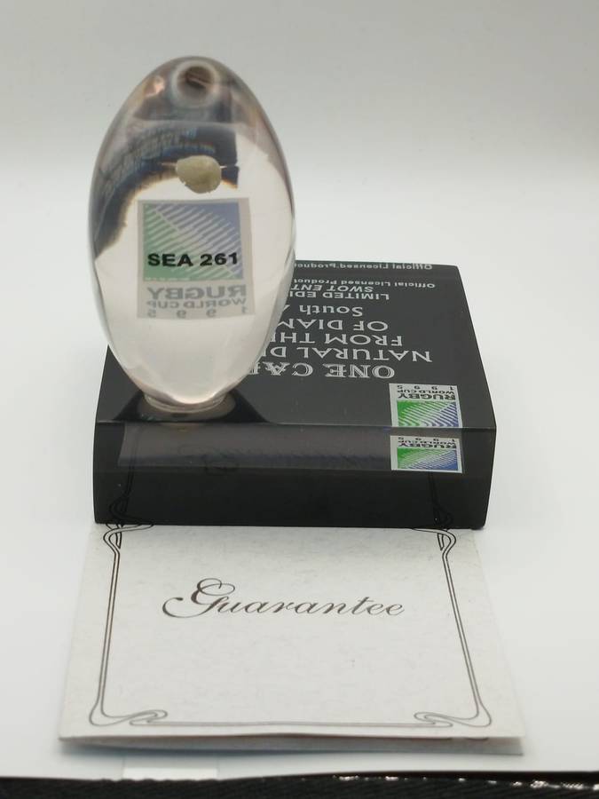 1995 Rugby World Cup 1-Carat Natural Diamond  Limited Edition  South Africa  SEA 261