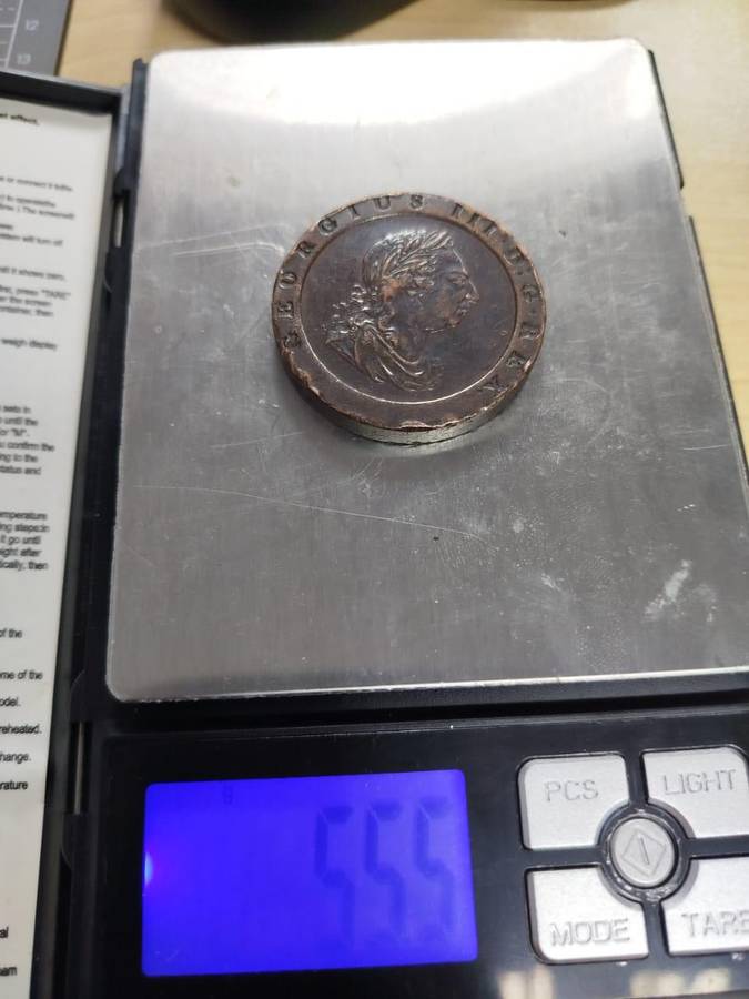 1797 George III "Cartwheel" Penny | Authentic 55.5g Copper Giant | Rare British Historical Coin