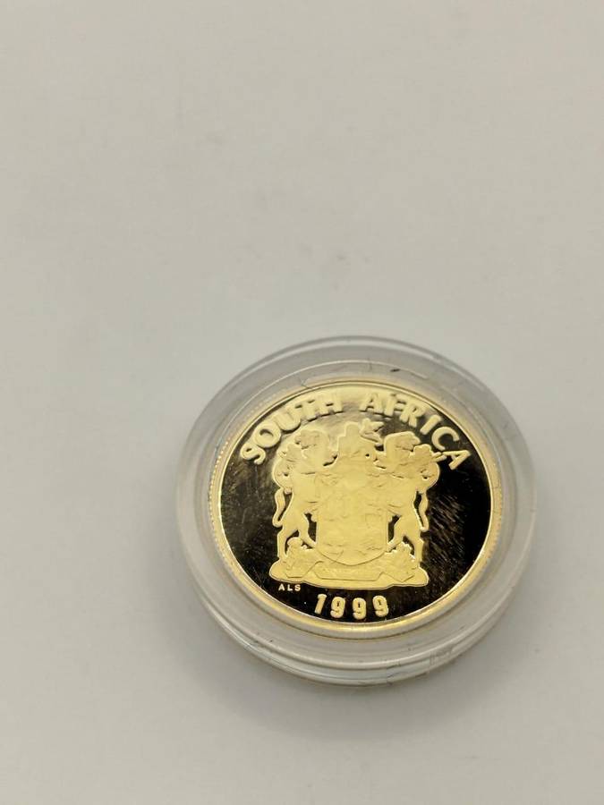 1999 R2 Thrinaxodon 1/4 oz Fine Gold SA Mint Palaeontological Series COA + Box Limited 1,000