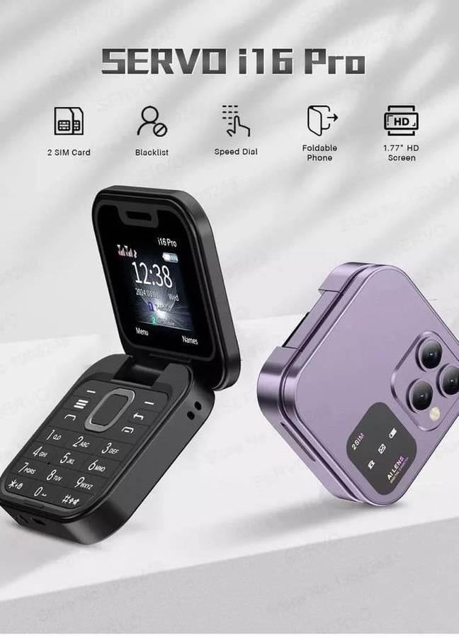 SERVO i16 PRO MINI FOLDABLE CELLPHONE