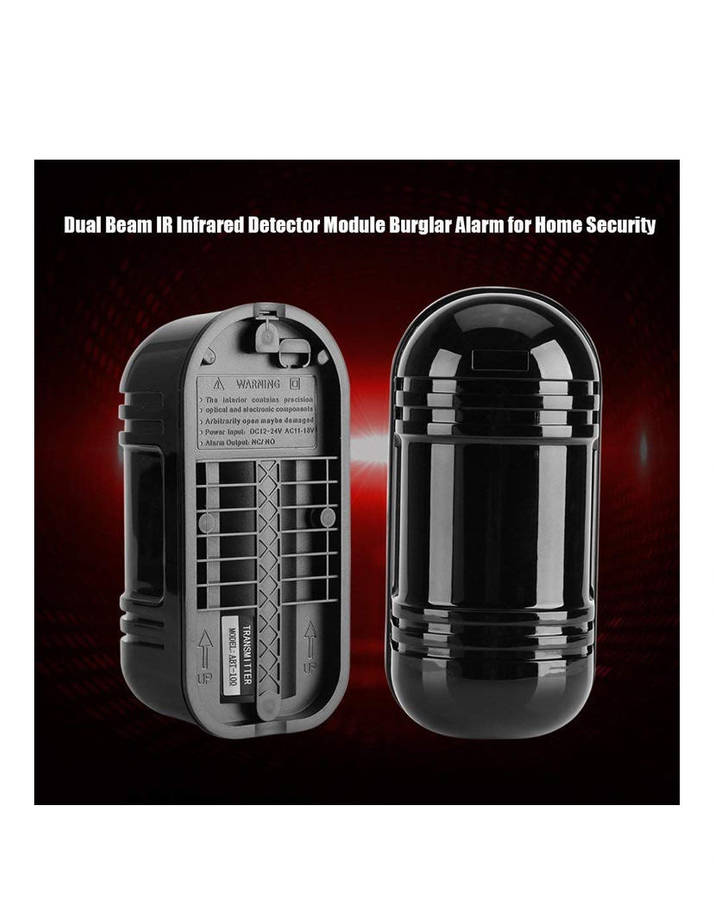 100m Sensor Alarm Dual Beam Infrared Detector