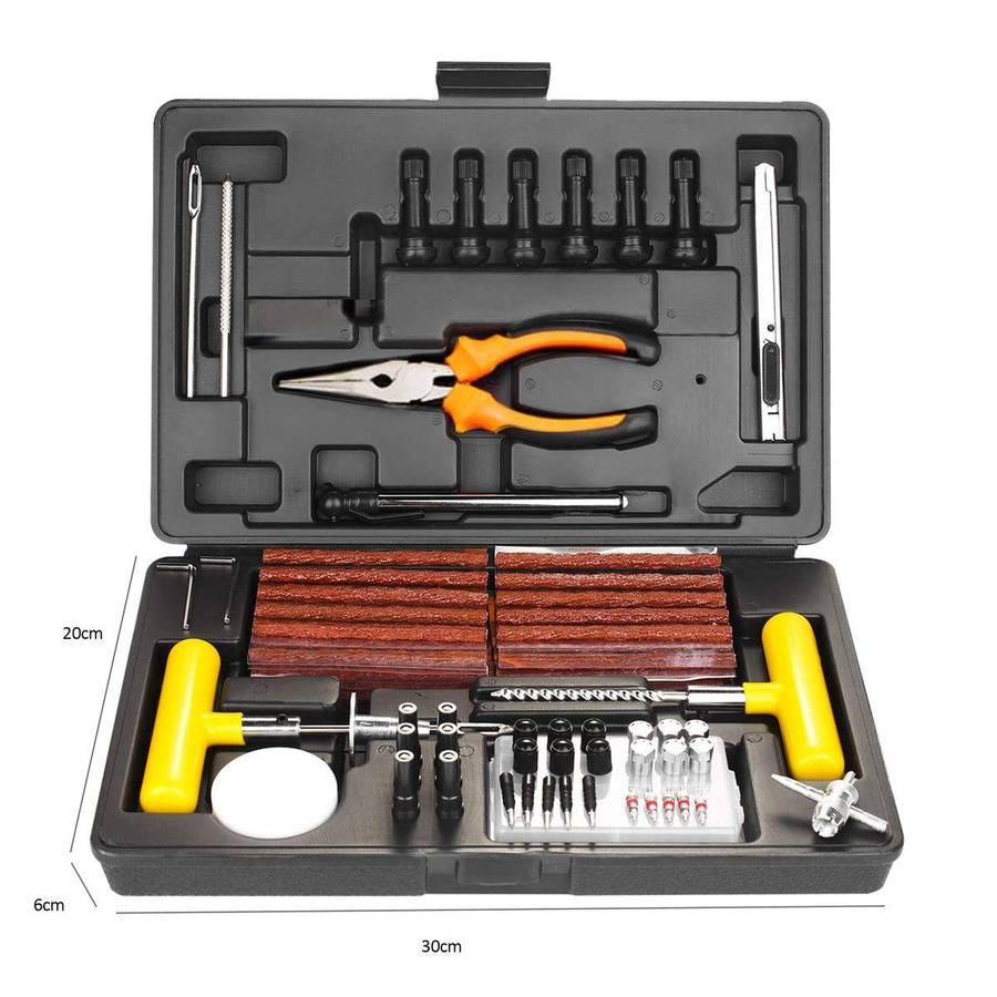 100 Pieces Tyre Repair Puncture Fix Kit