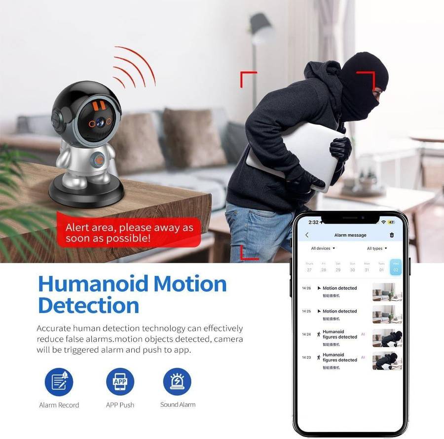 Robot Security Camera WiFi IP Camera