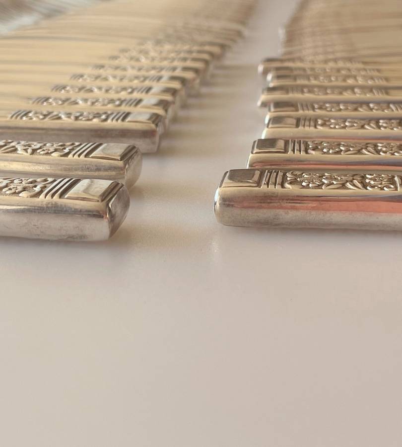 Incomplete 50-Piece NTC Silver Plated Cutlery Set (1940)  Coronation Pattern, Great Condition