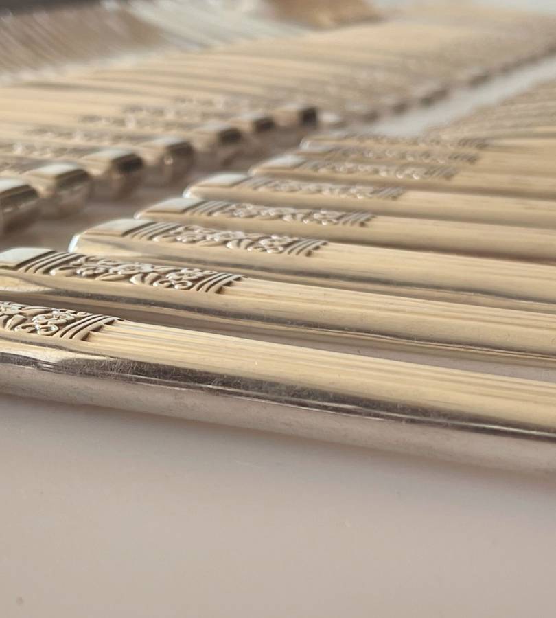 Incomplete 50-Piece NTC Silver Plated Cutlery Set (1940)  Coronation Pattern, Great Condition