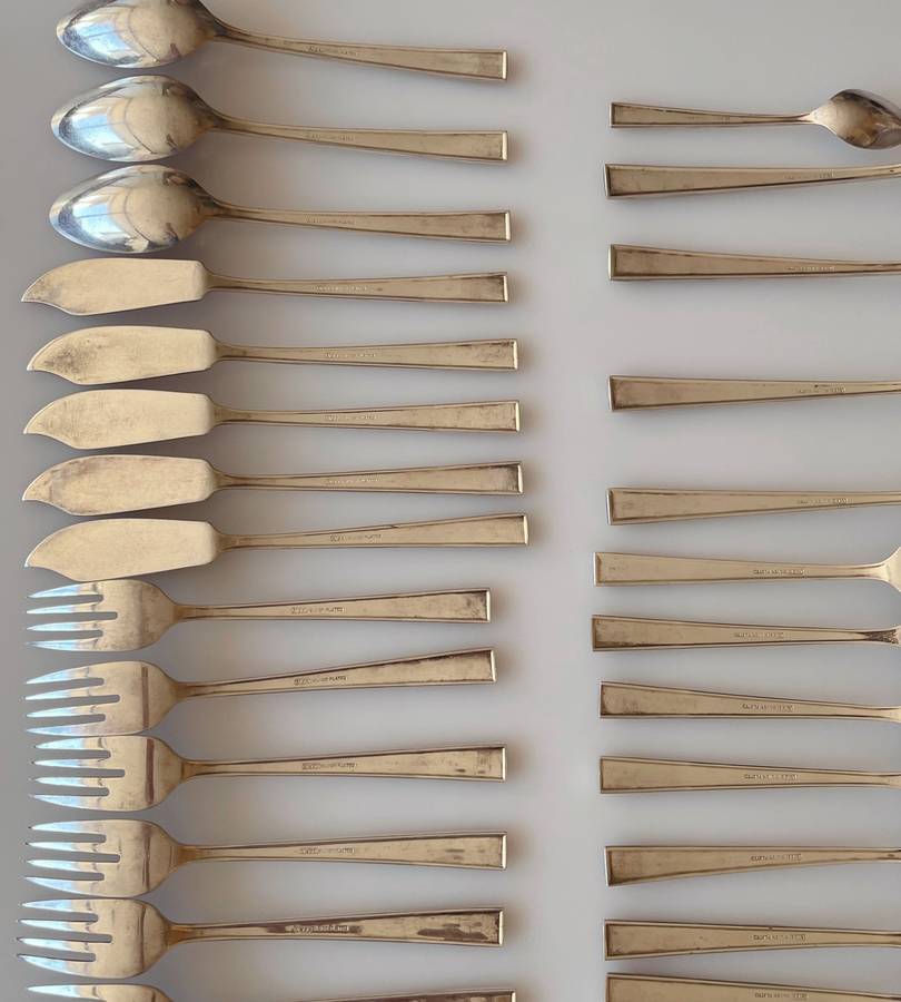 Incomplete 50-Piece NTC Silver Plated Cutlery Set (1940)  Coronation Pattern, Great Condition